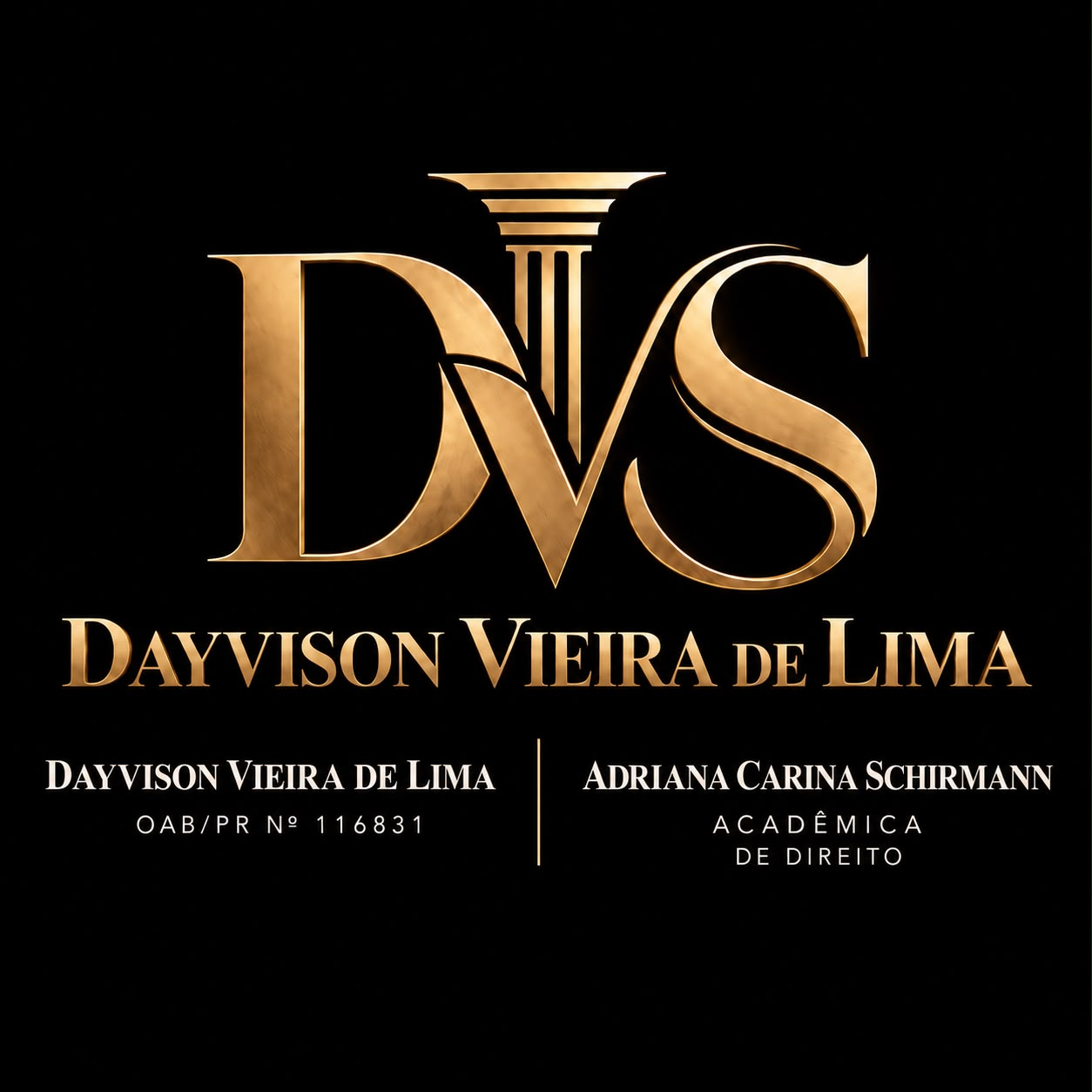 Logotipo completo Dayvison Vieira de Lima e Adriana Carina Schirmann